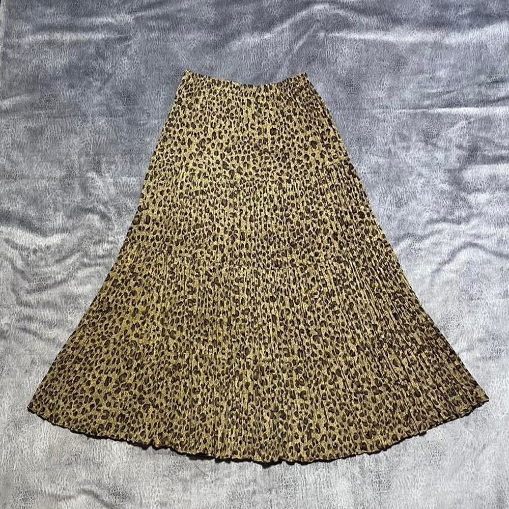Scott taylor leopard print maxi skirt